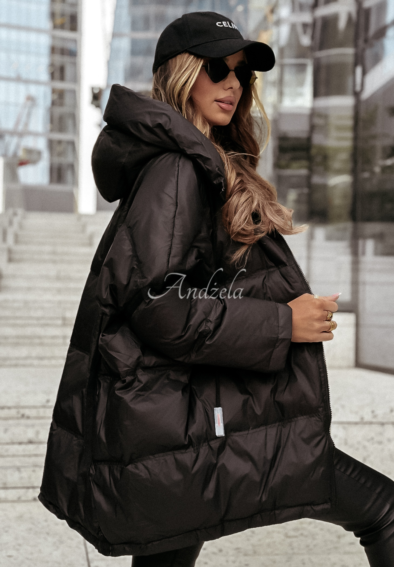 Coldest Of Times hooded down jacket black