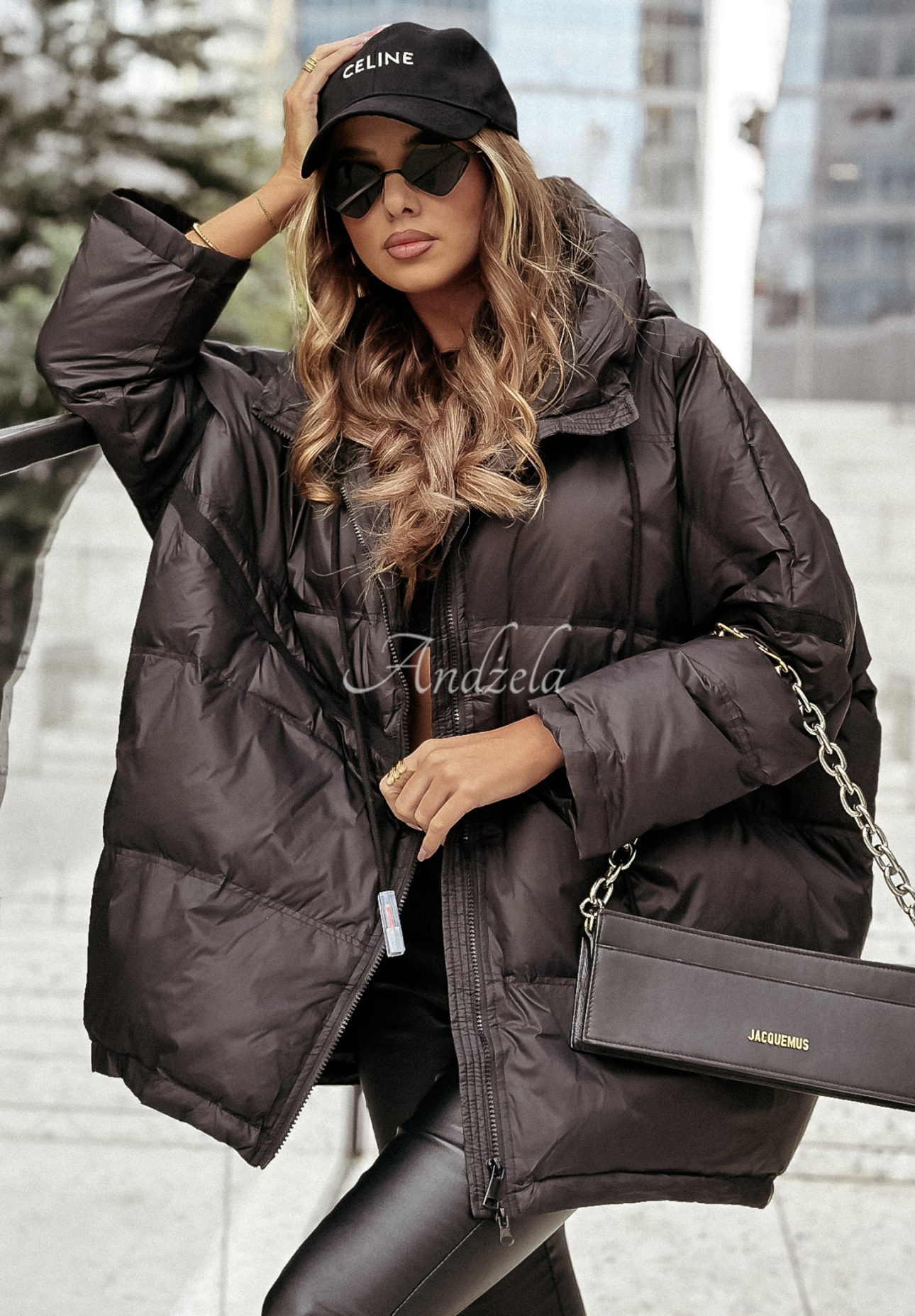 Coldest Of Times hooded down jacket black