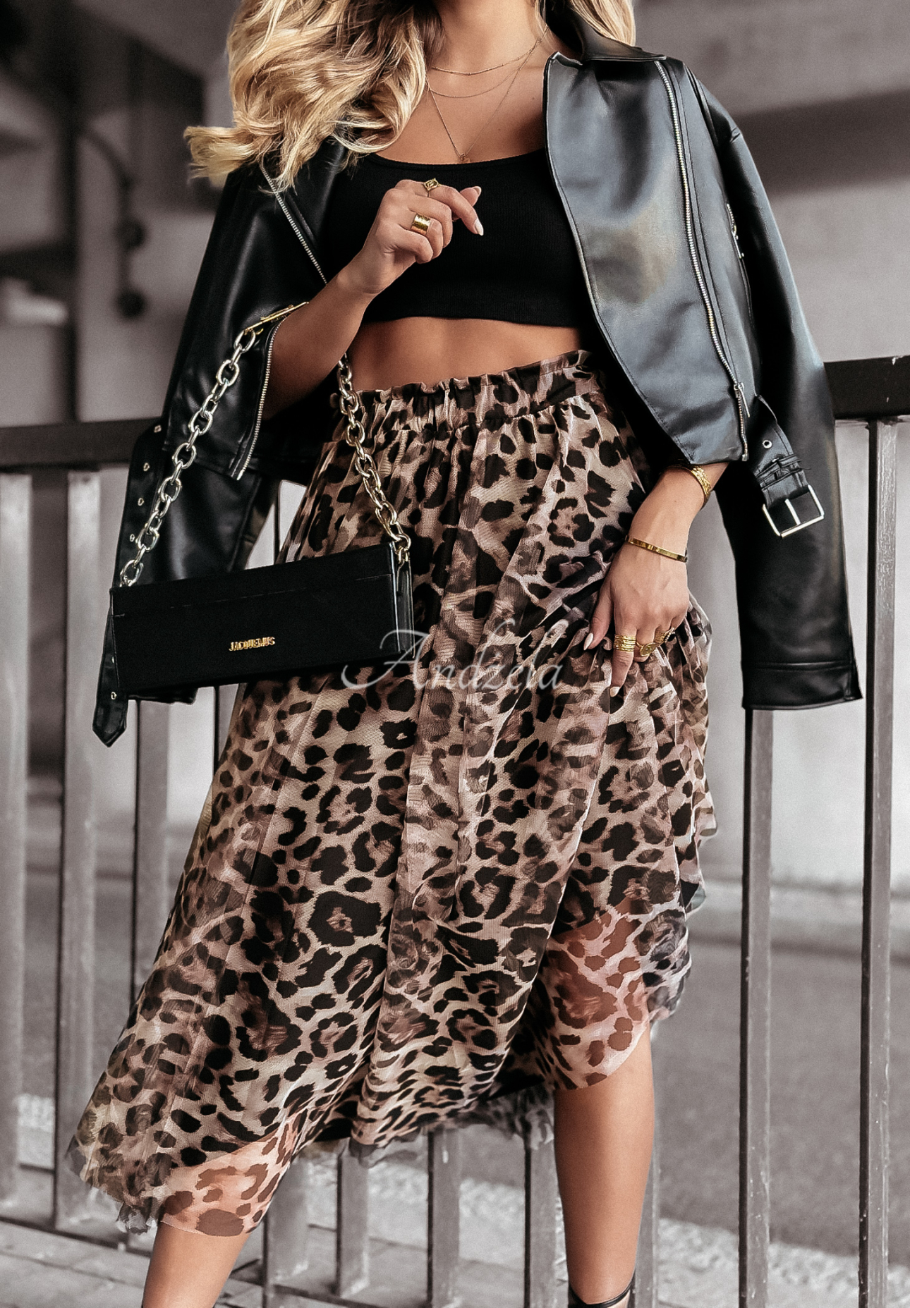 Crazy In Love tulle skirt in leopard print