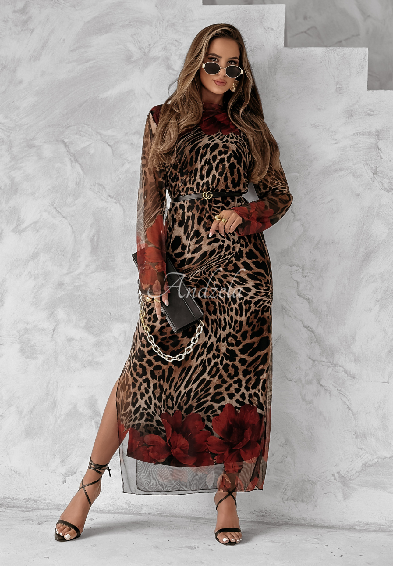 Katniss panther camel dress