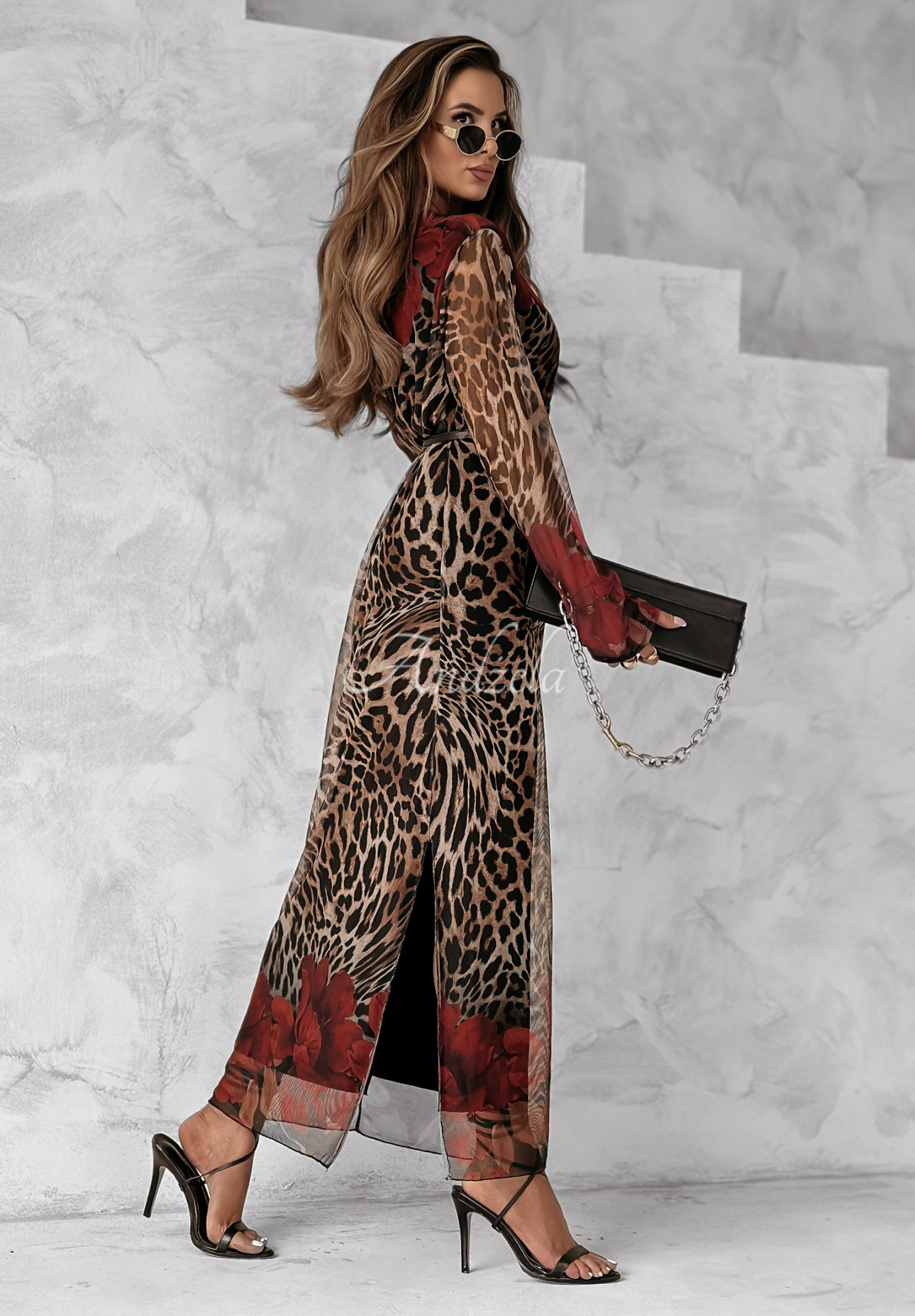 Katniss panther camel dress