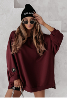 Bluza oversize Active Queens burgundowa