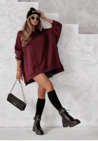 Bluza oversize Active Queens burgundowa