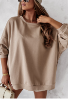 Bluza oversize Active Queens beżowa