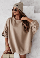 Bluza oversize Active Queens beżowa