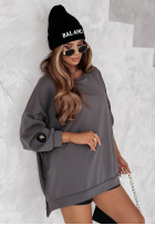 Bluza oversize Active Queens grafitowa