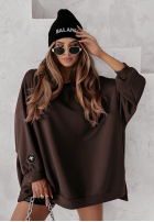 Bluza oversize Active Queens czekoladowa