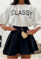 La Milla Casa De Moda pleated mini skirt and shorts black