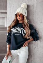 Bluza z napisem Toronto Peace grafitowa