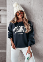 Bluza z napisem Toronto Peace grafitowa