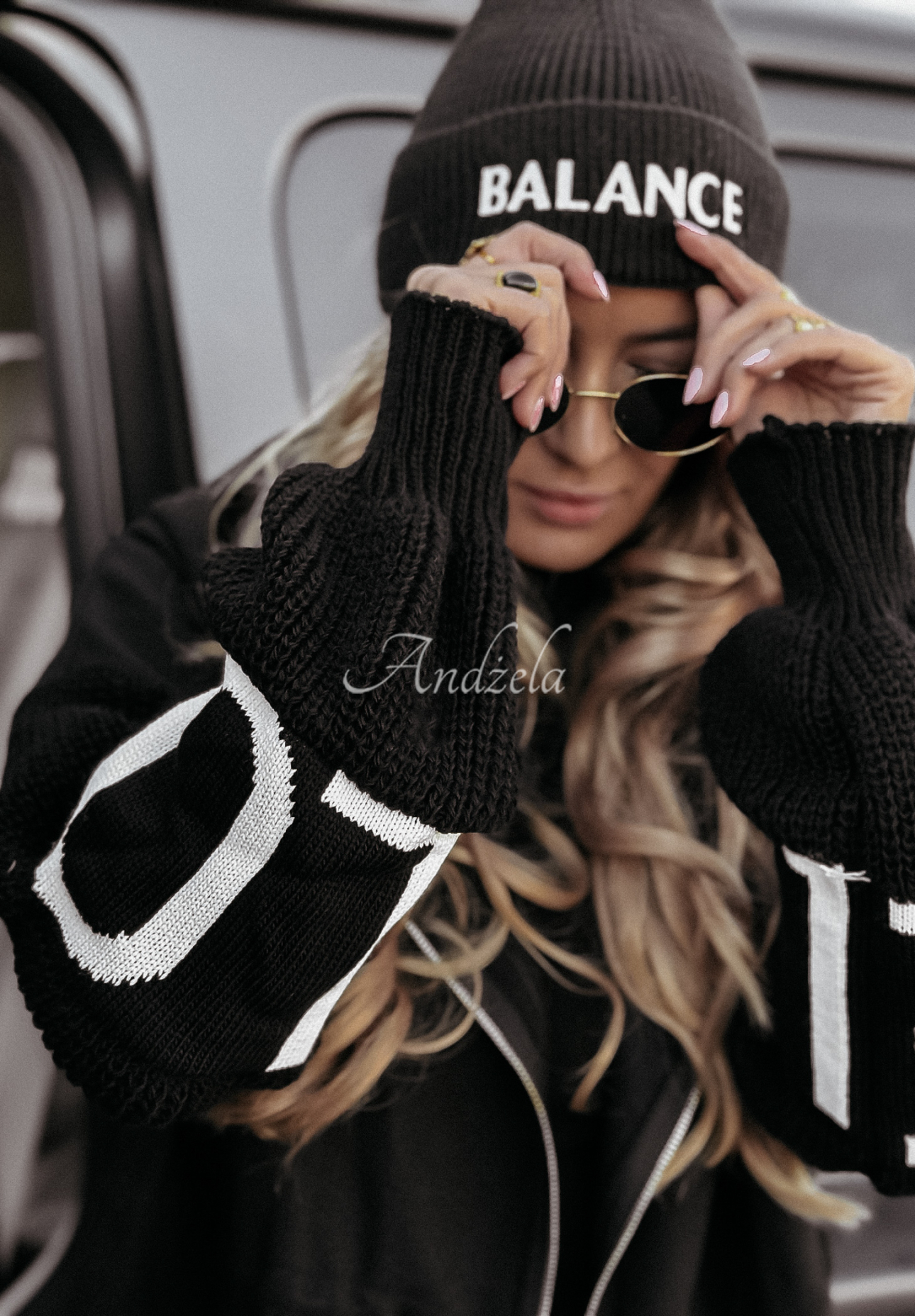 Long hooded coat Loved Ones black