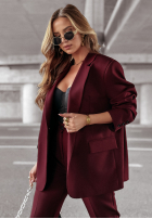 Marynarka oversize First Class burgundowa