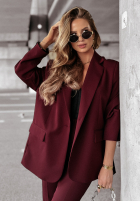 Marynarka oversize First Class burgundowa