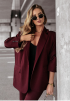 Marynarka oversize First Class burgundowa