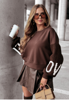 Bluza Lovely Sleeves czekoladowa