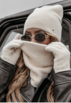 Neck warmer alpaka Doria in beige