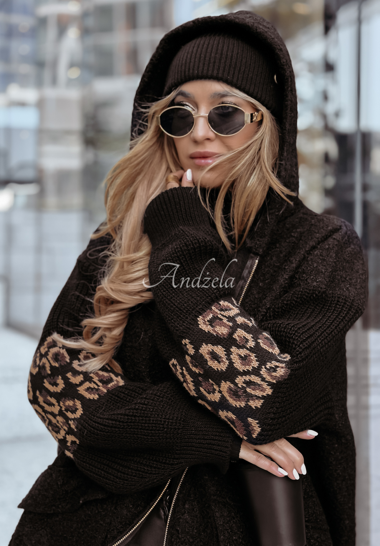 Breathe Free sheepskin coat black