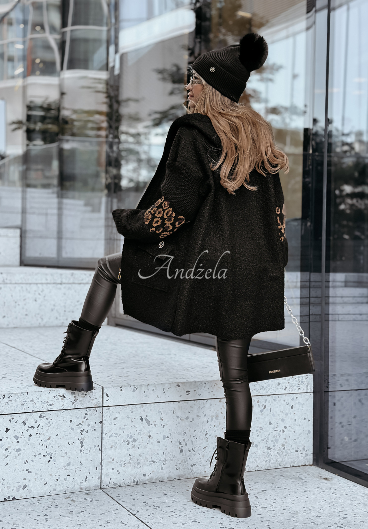 Breathe Free sheepskin coat black