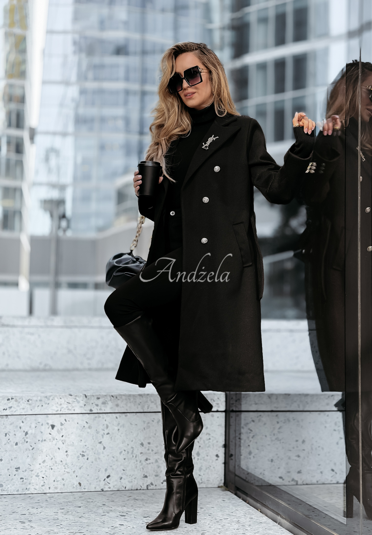 Long coat To Do It black