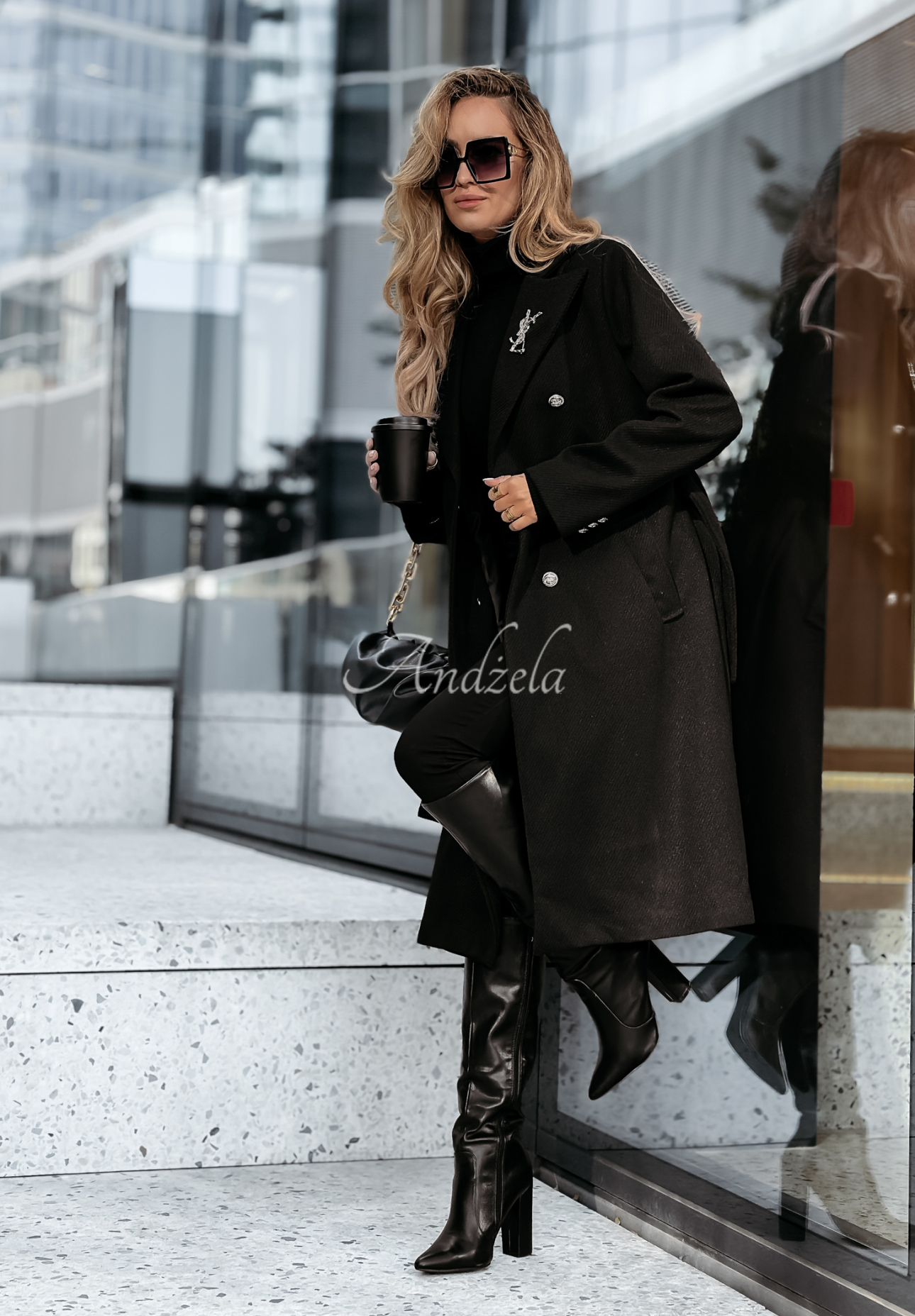 Long coat To Do It black