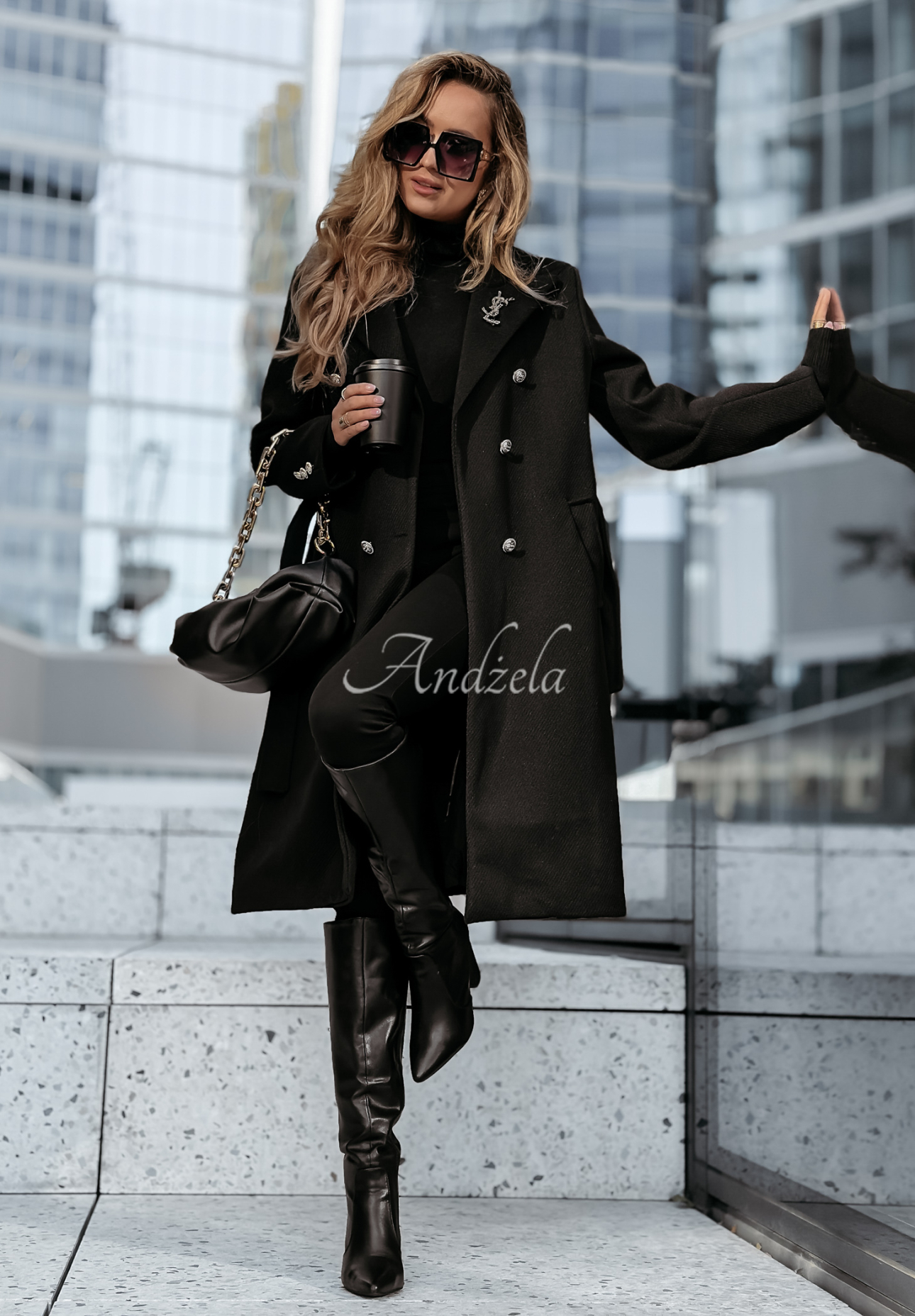 Long coat To Do It black