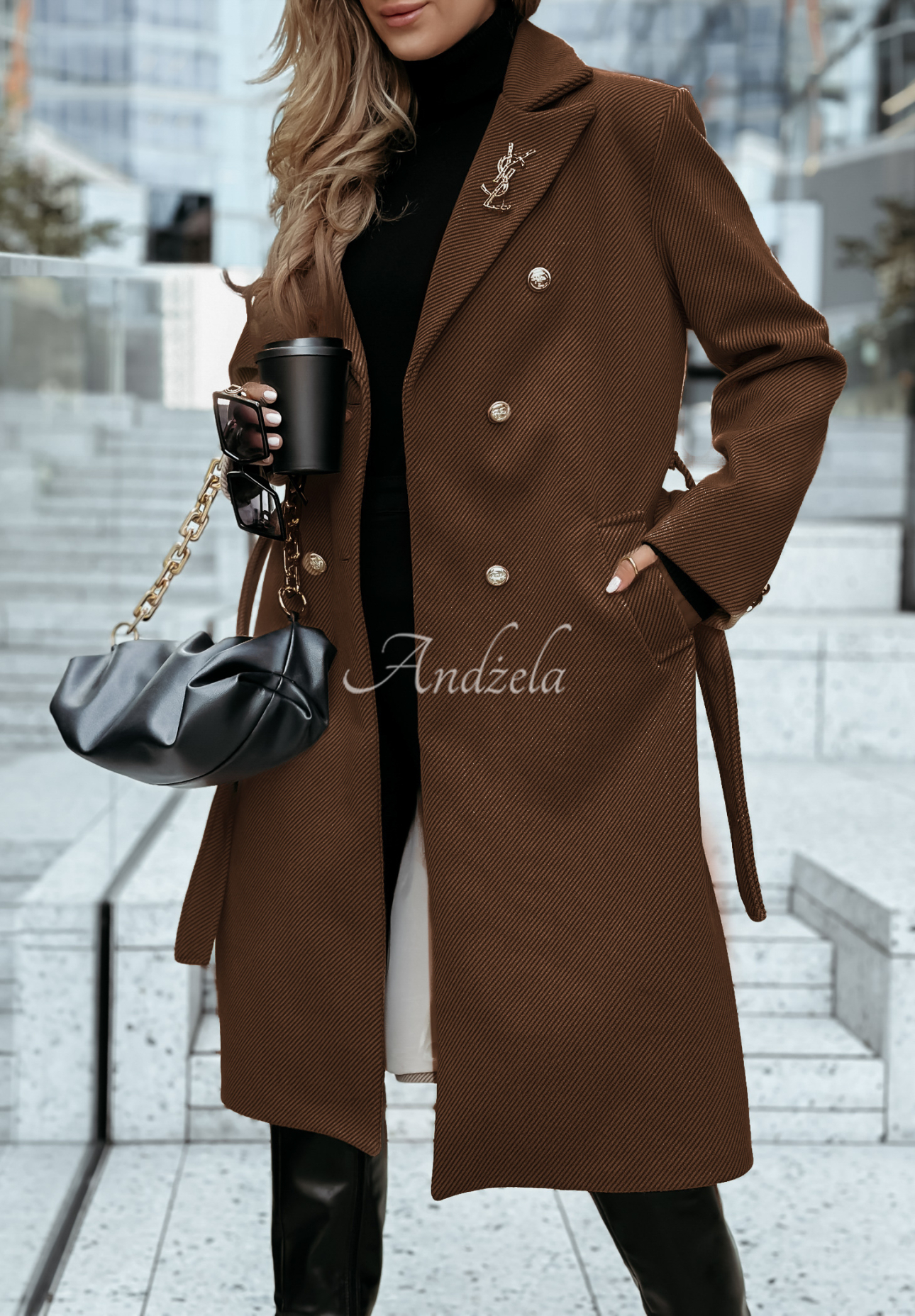 Long coat To Do It chocolate