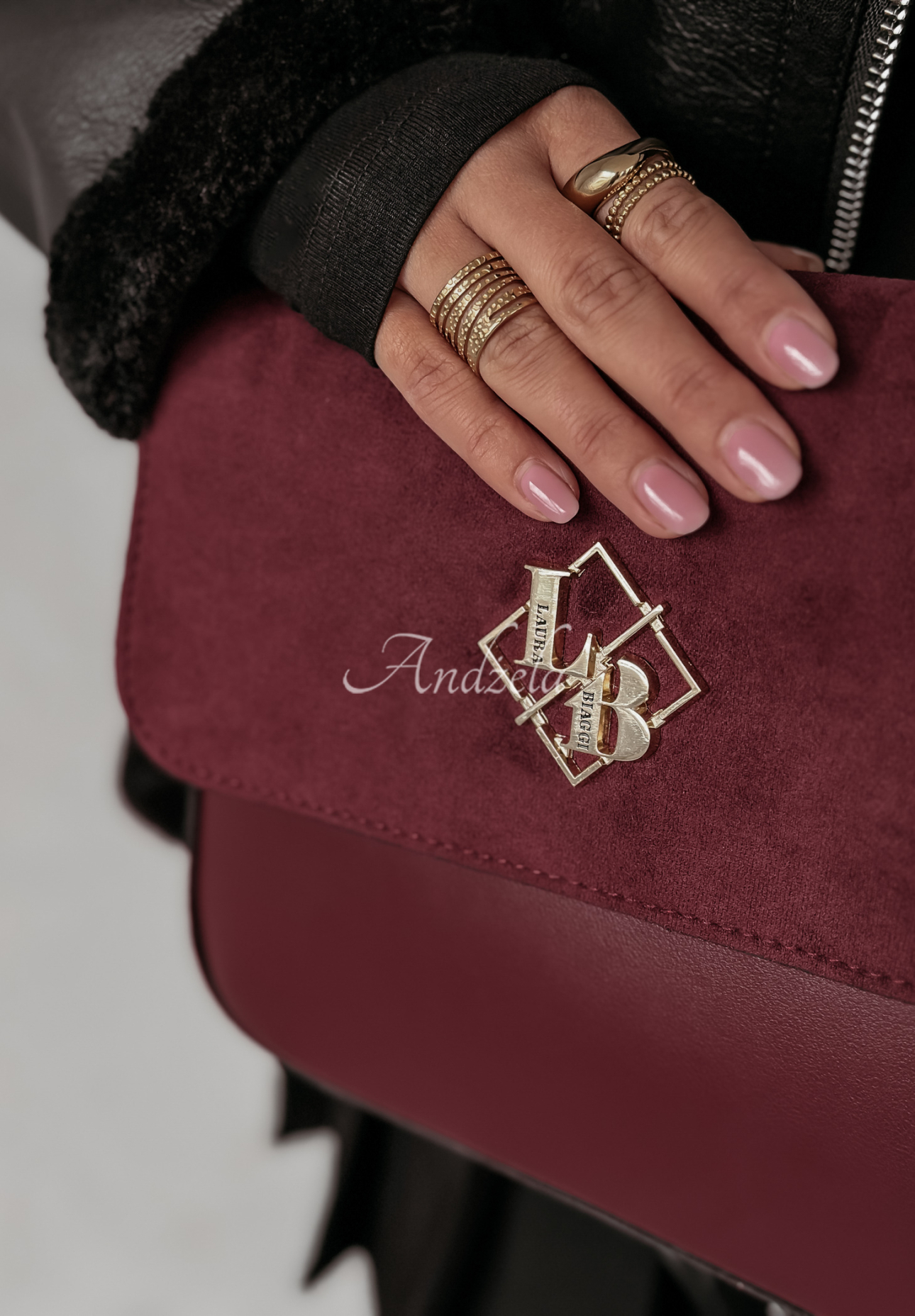 Mirri burgundy leather handbag