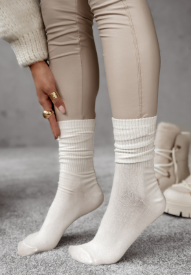 Ribbed socks Homey Hues ecru