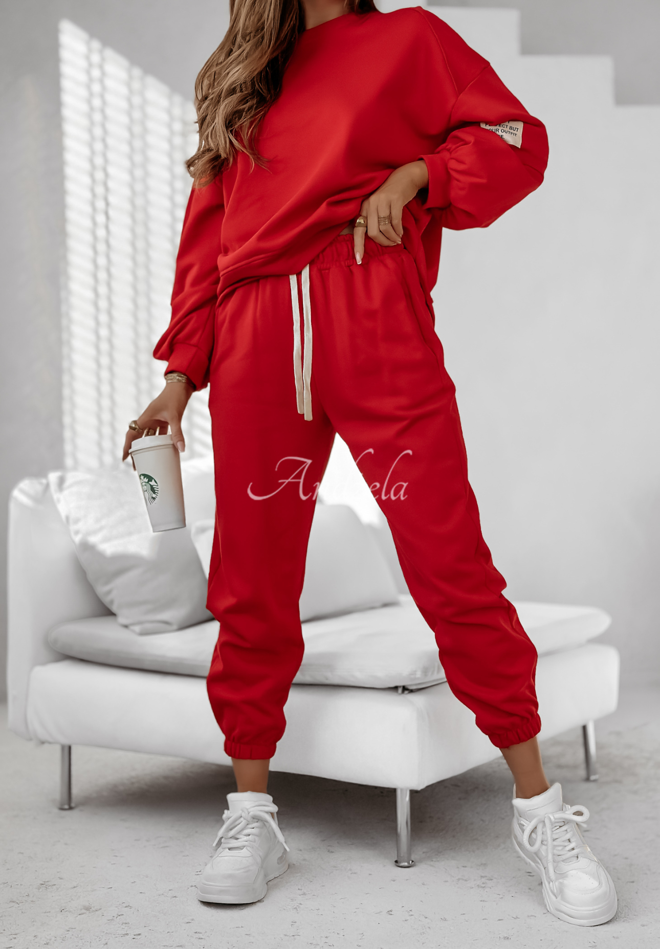 Life Is Not Perfect red tracksuit set