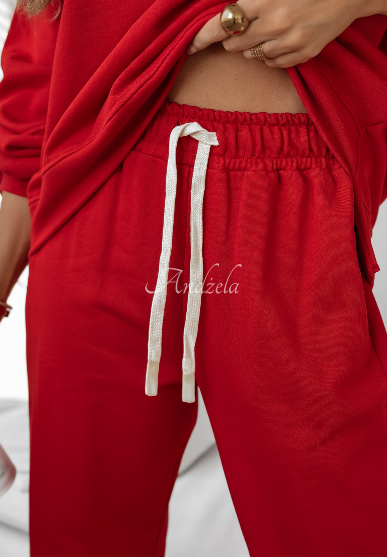 Life Is Not Perfect red tracksuit set