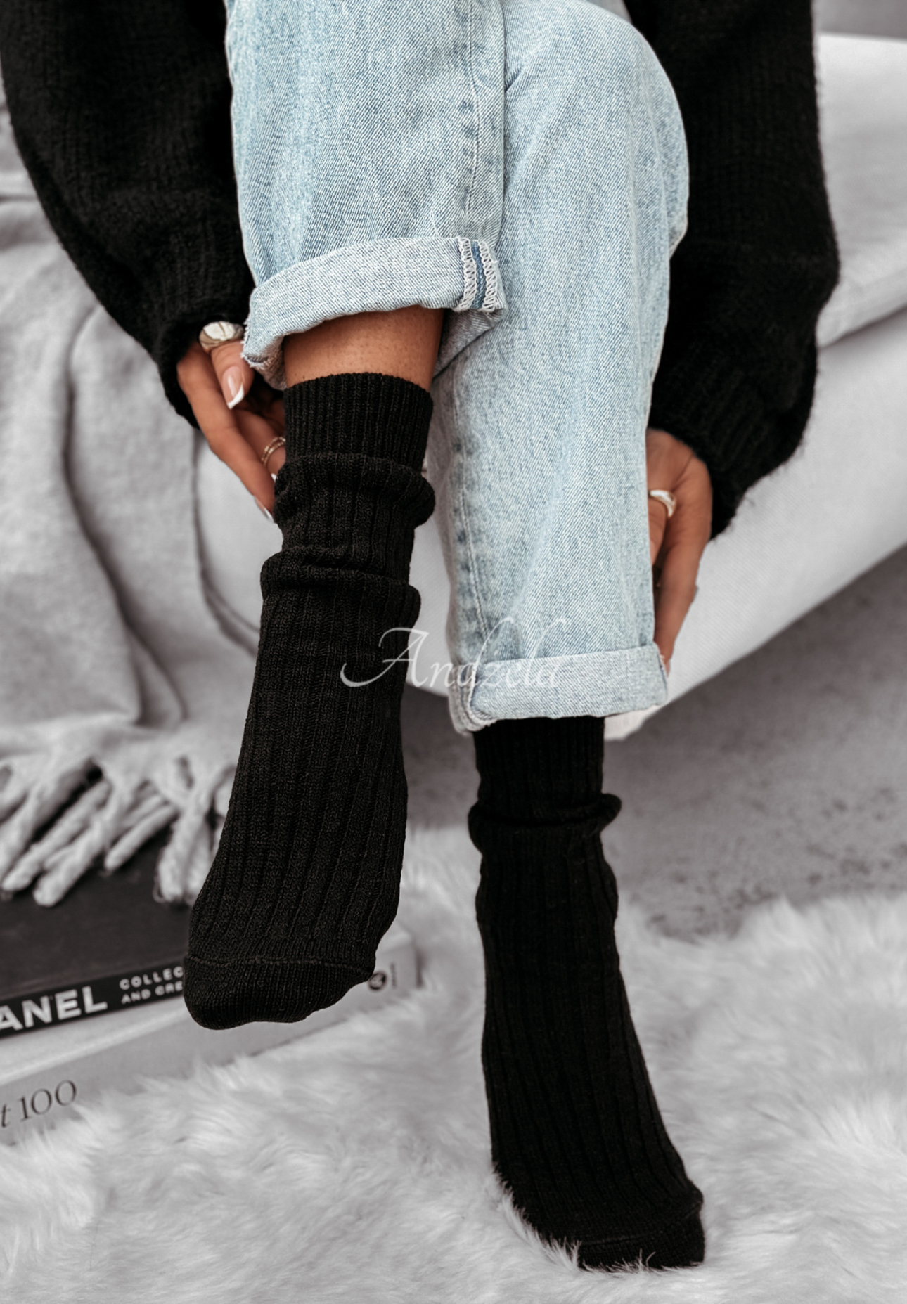 Wooly socks Wooly black