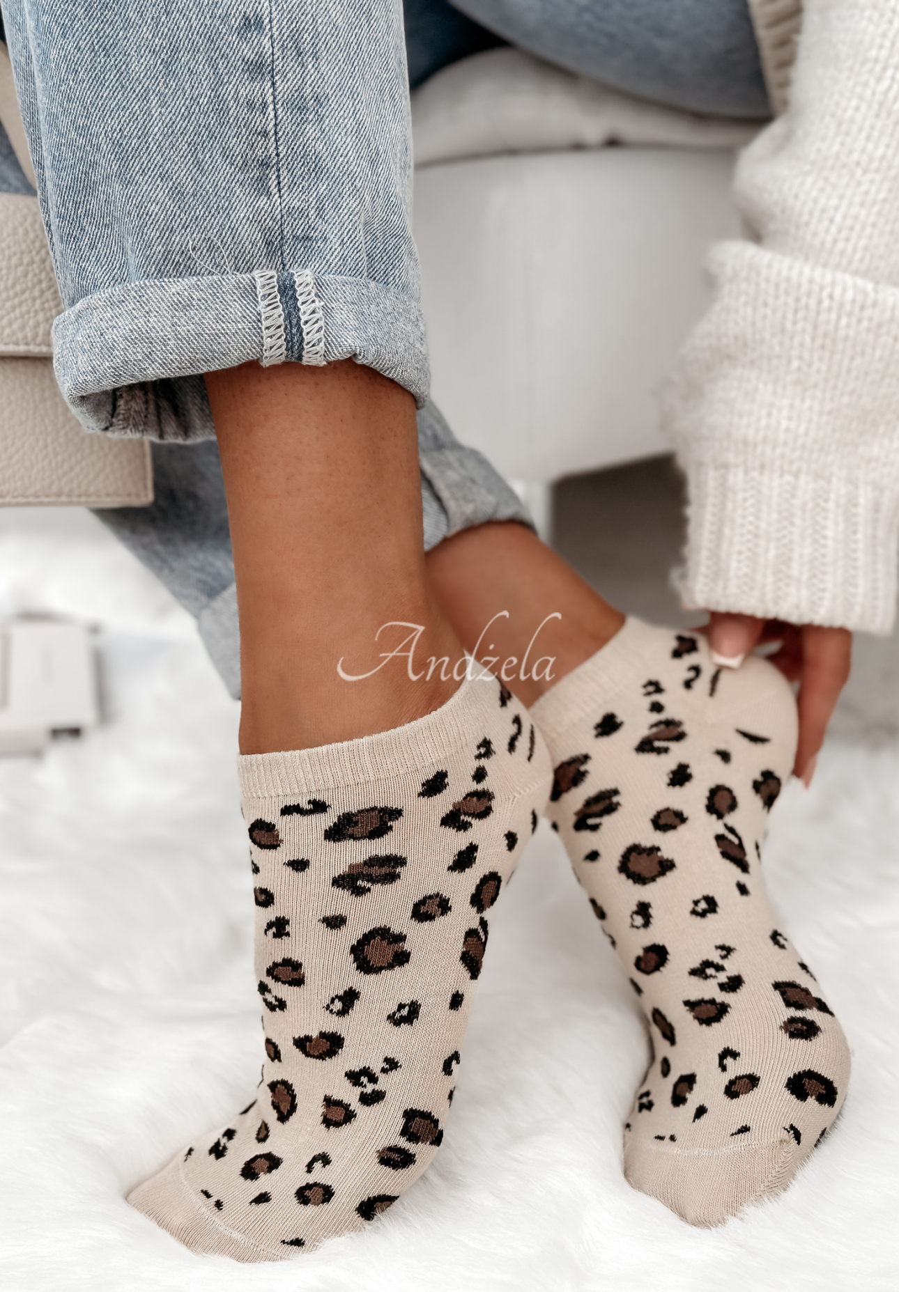 Ximi panther socks beige