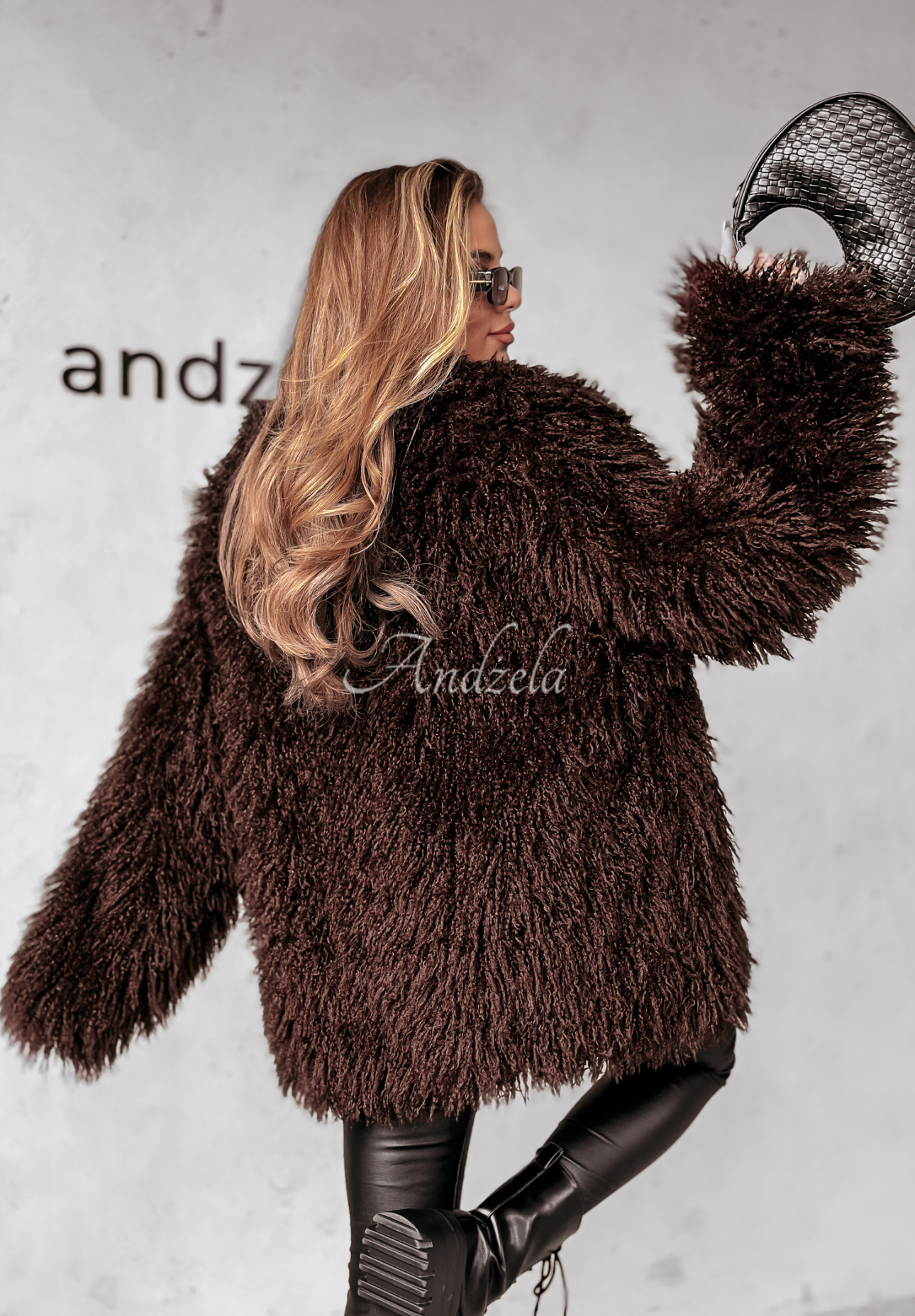 Tree Villa fur coat chocolate