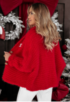 Kardigan Leaf Is A Flower czerwony