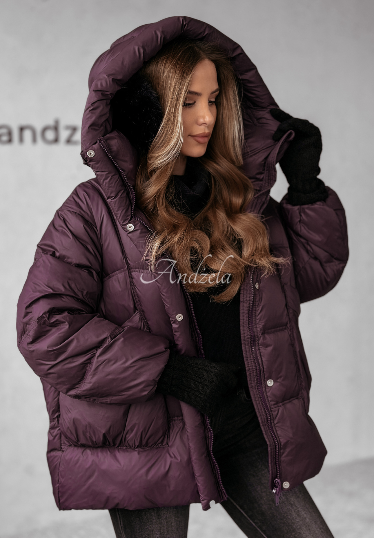 Watch It Snow plum down jacket