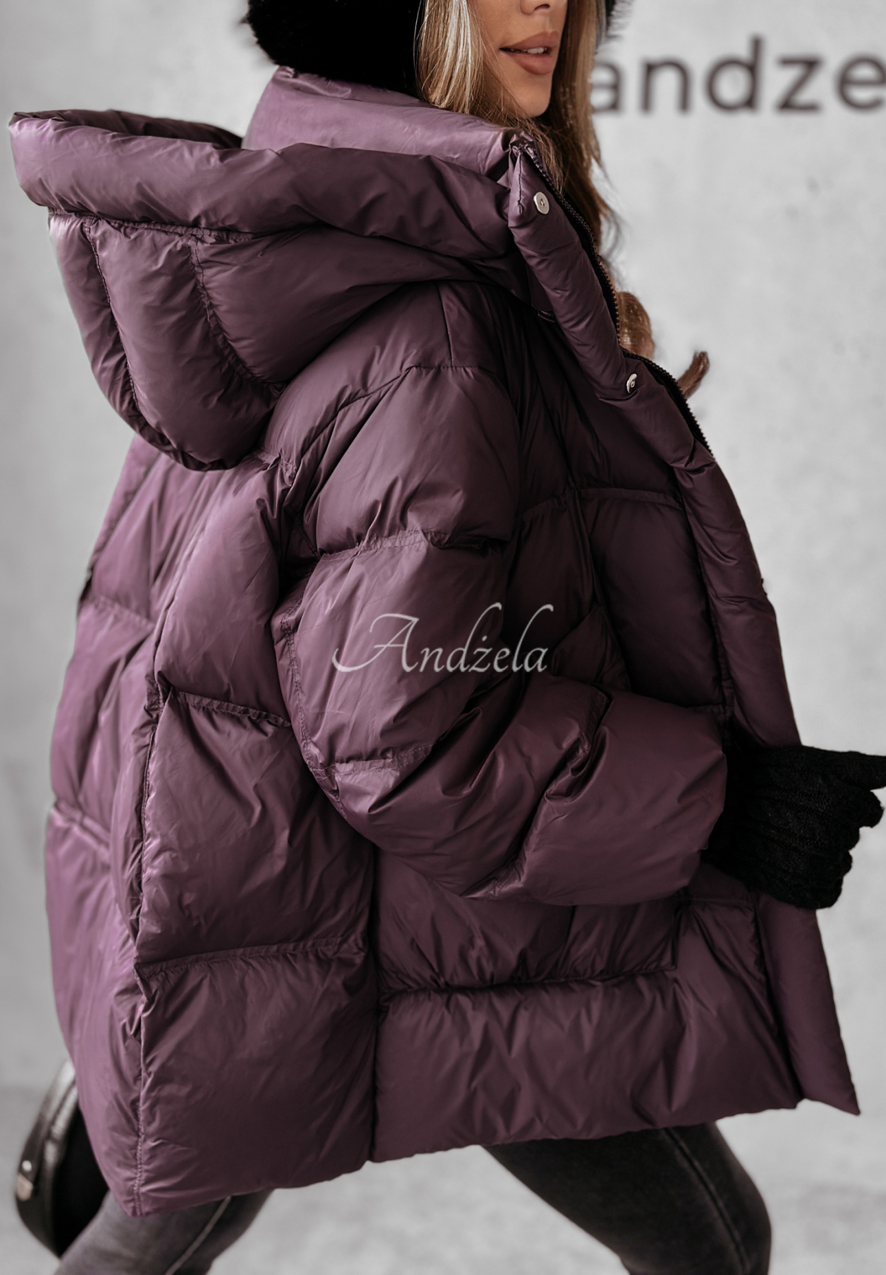 Watch It Snow plum down jacket