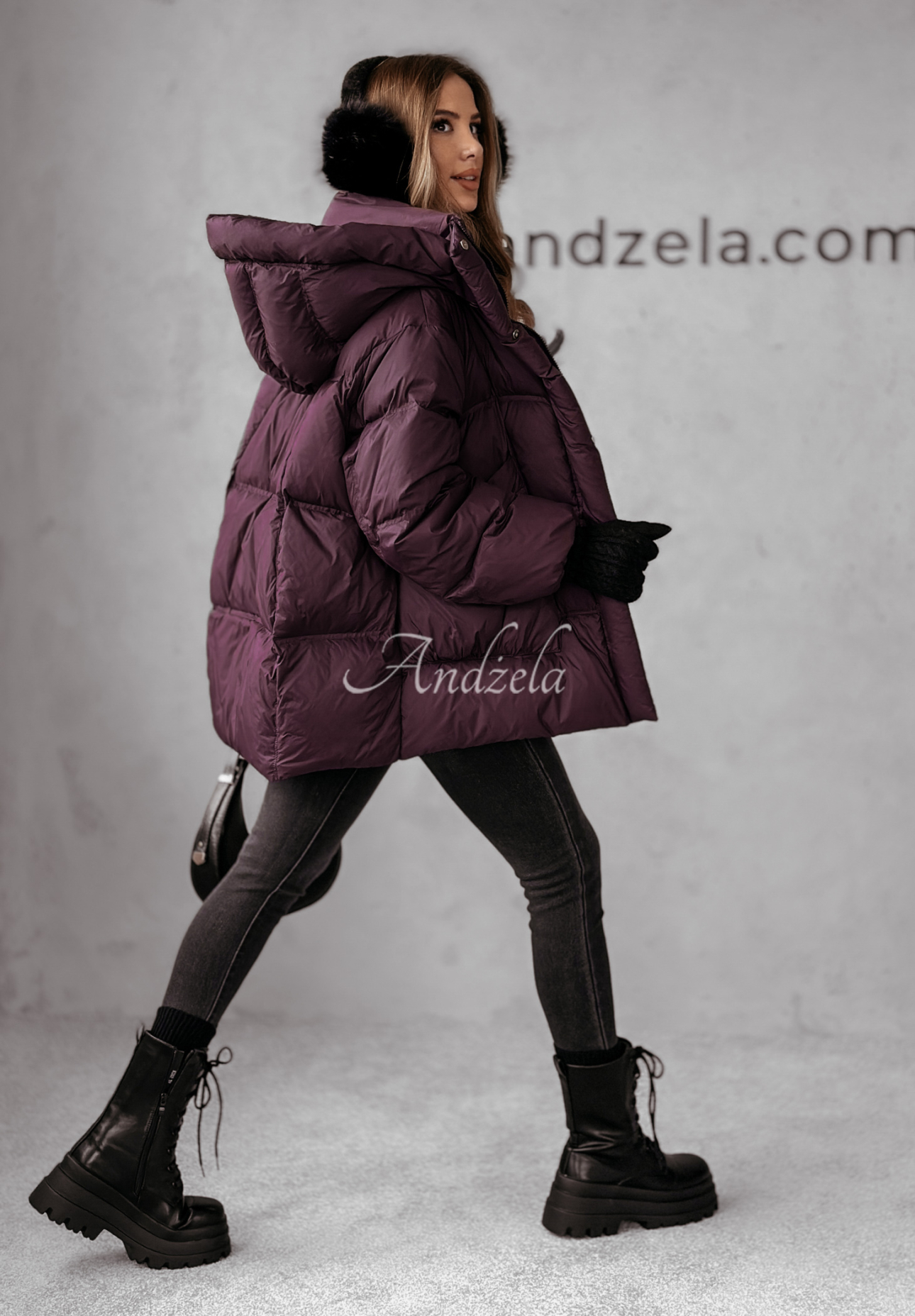 Watch It Snow plum down jacket