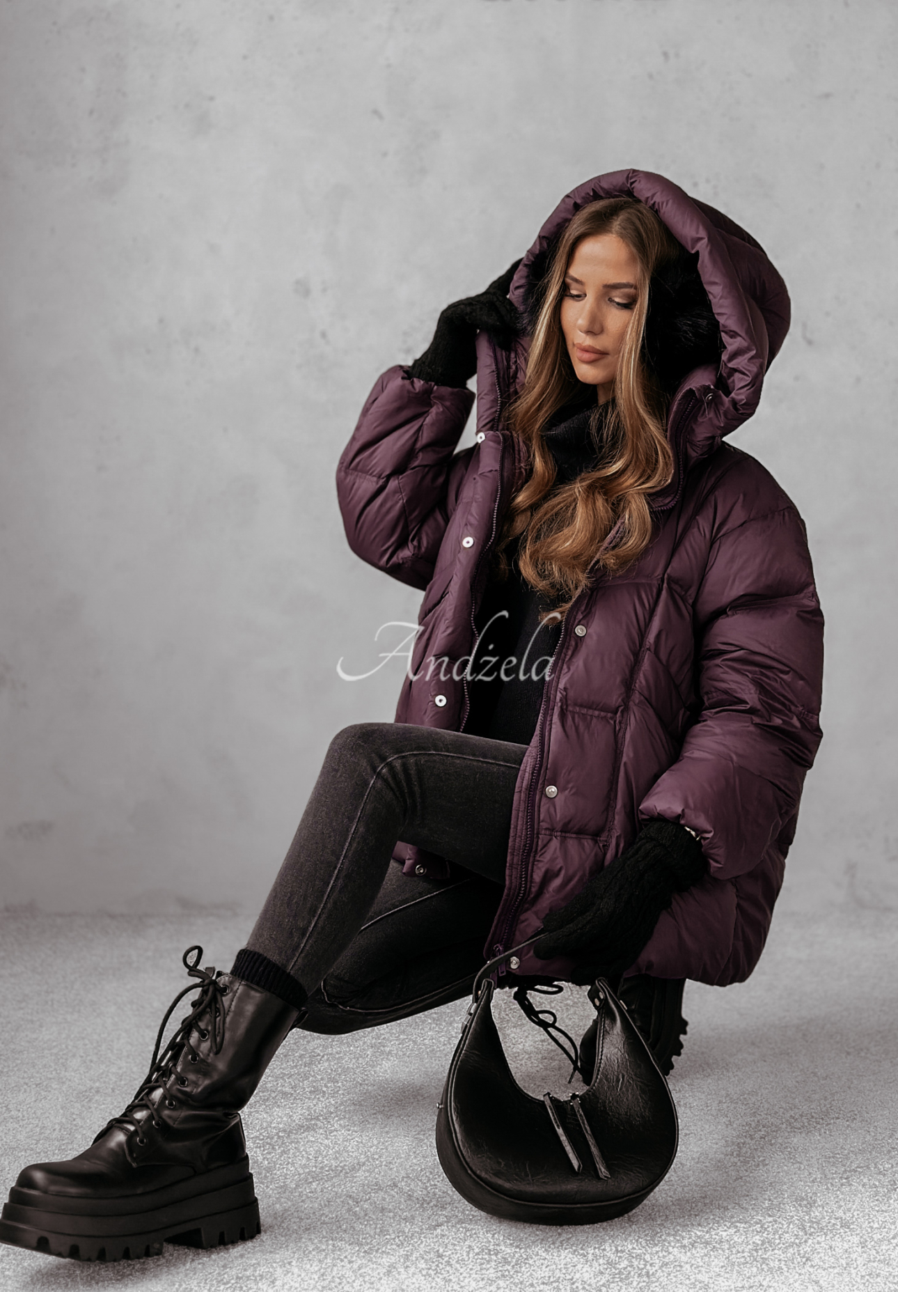 Watch It Snow plum down jacket