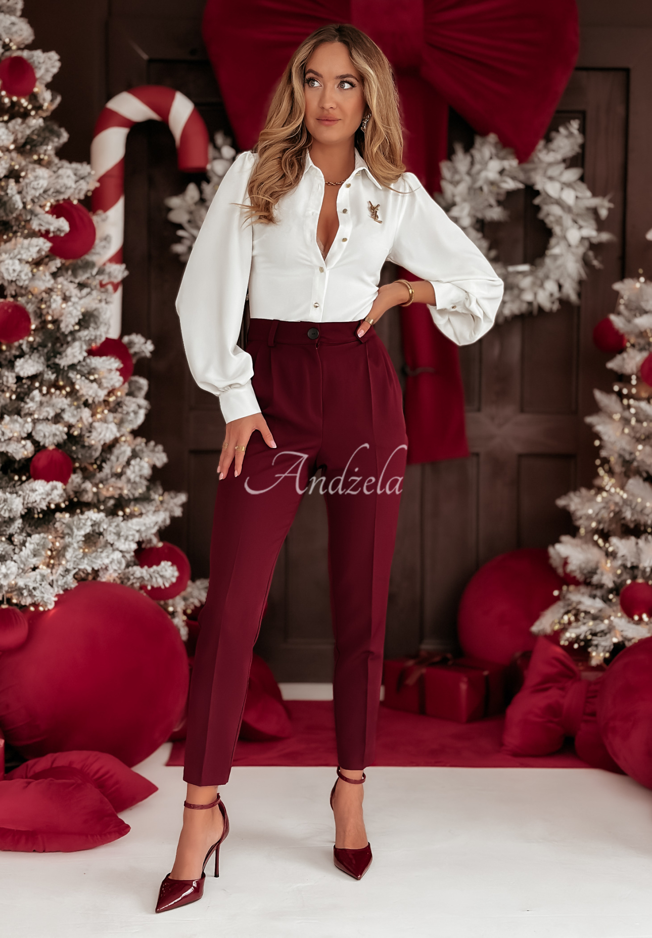 Koszula z wiązaniem z wiskozą Special One biała