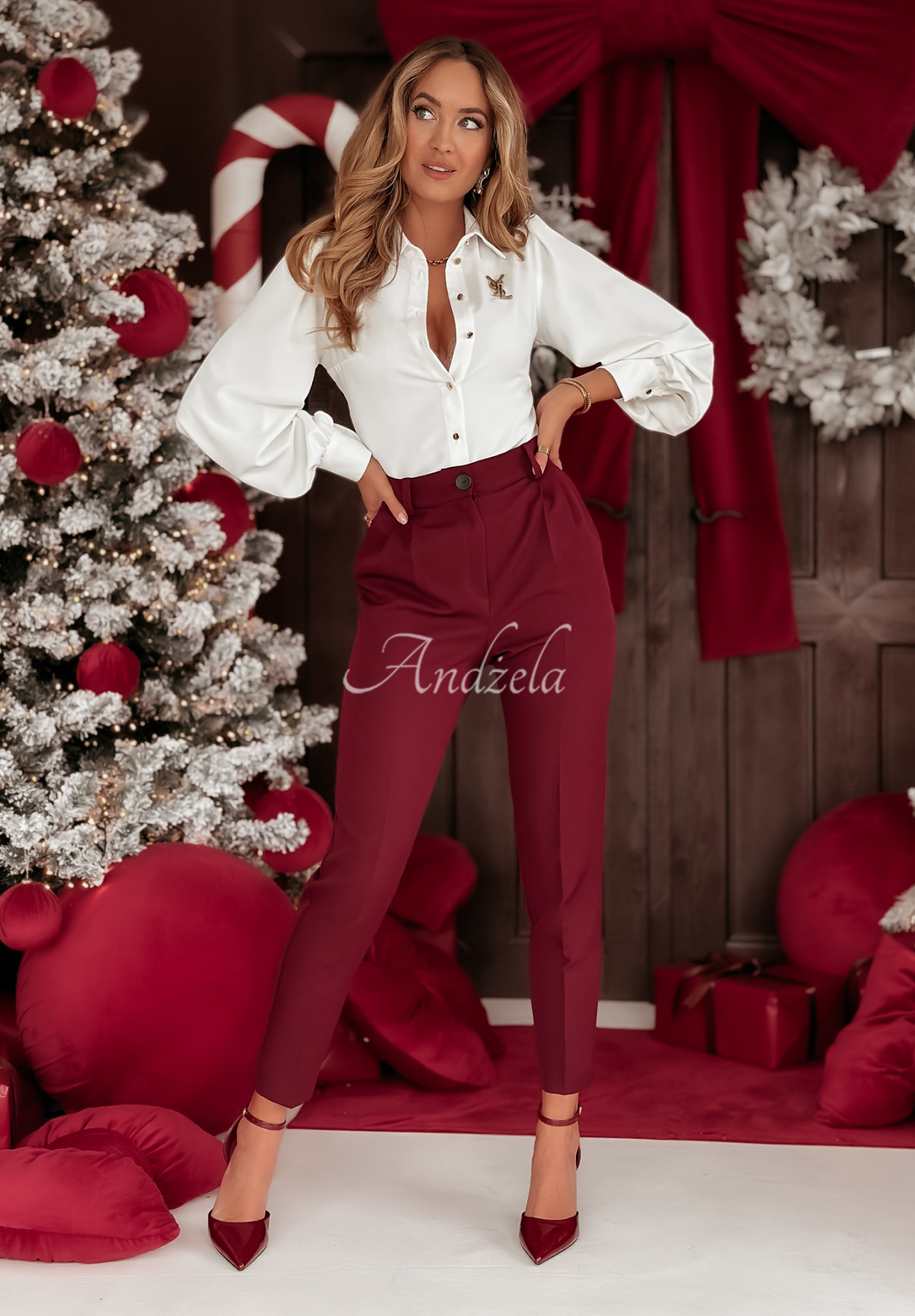 Koszula z wiązaniem z wiskozą Special One biała