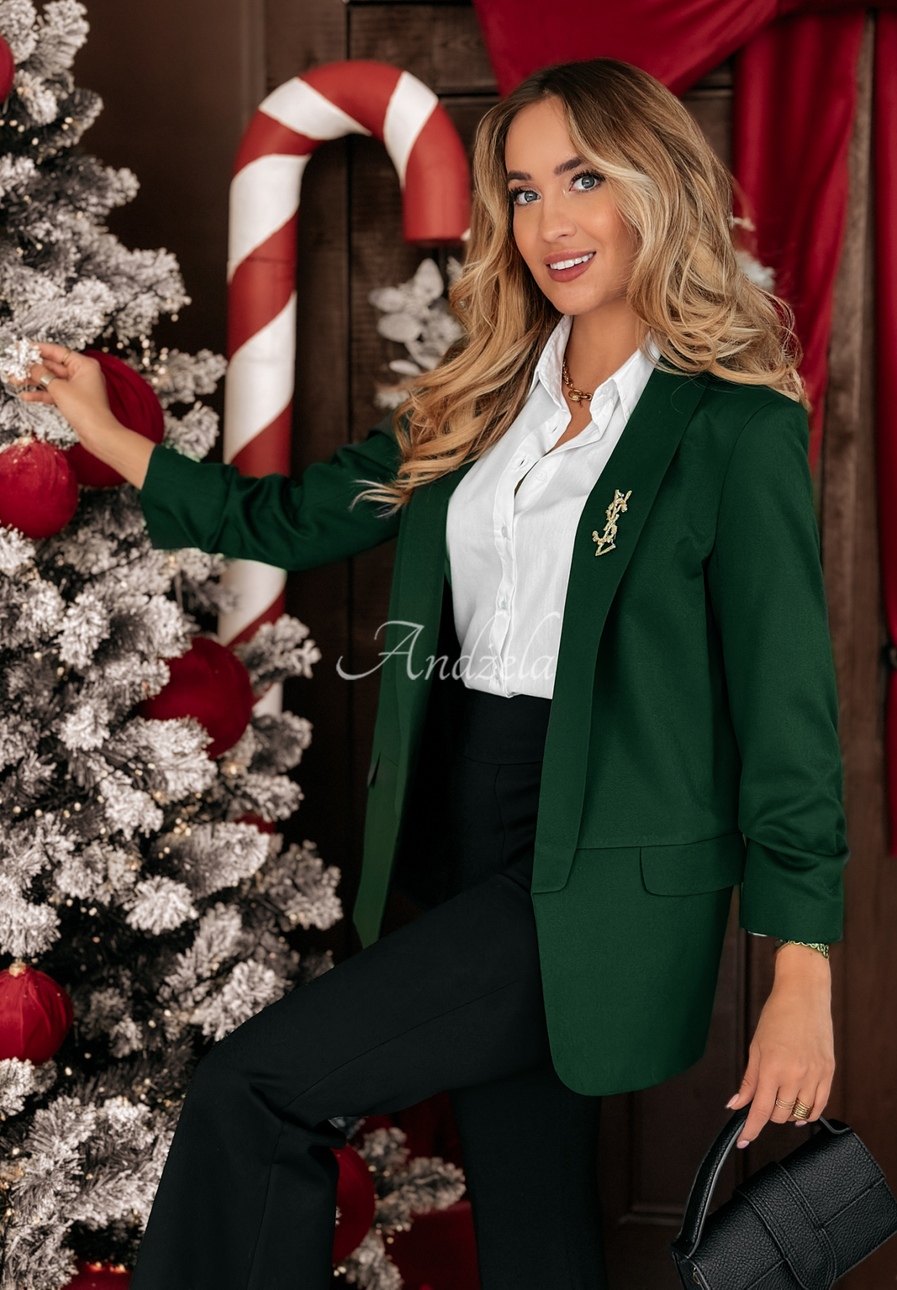 Premium classic jacket bottle green