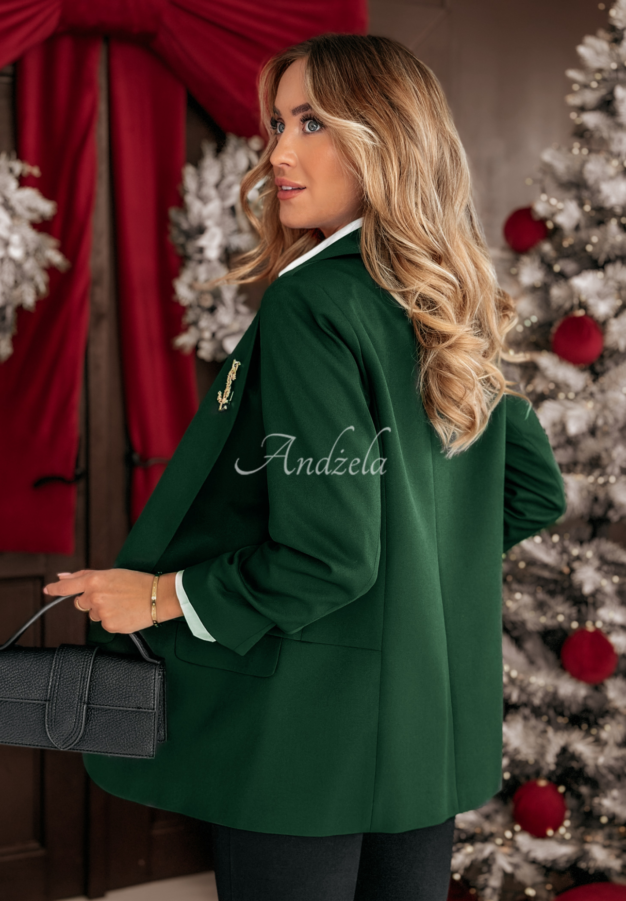 Premium classic jacket bottle green