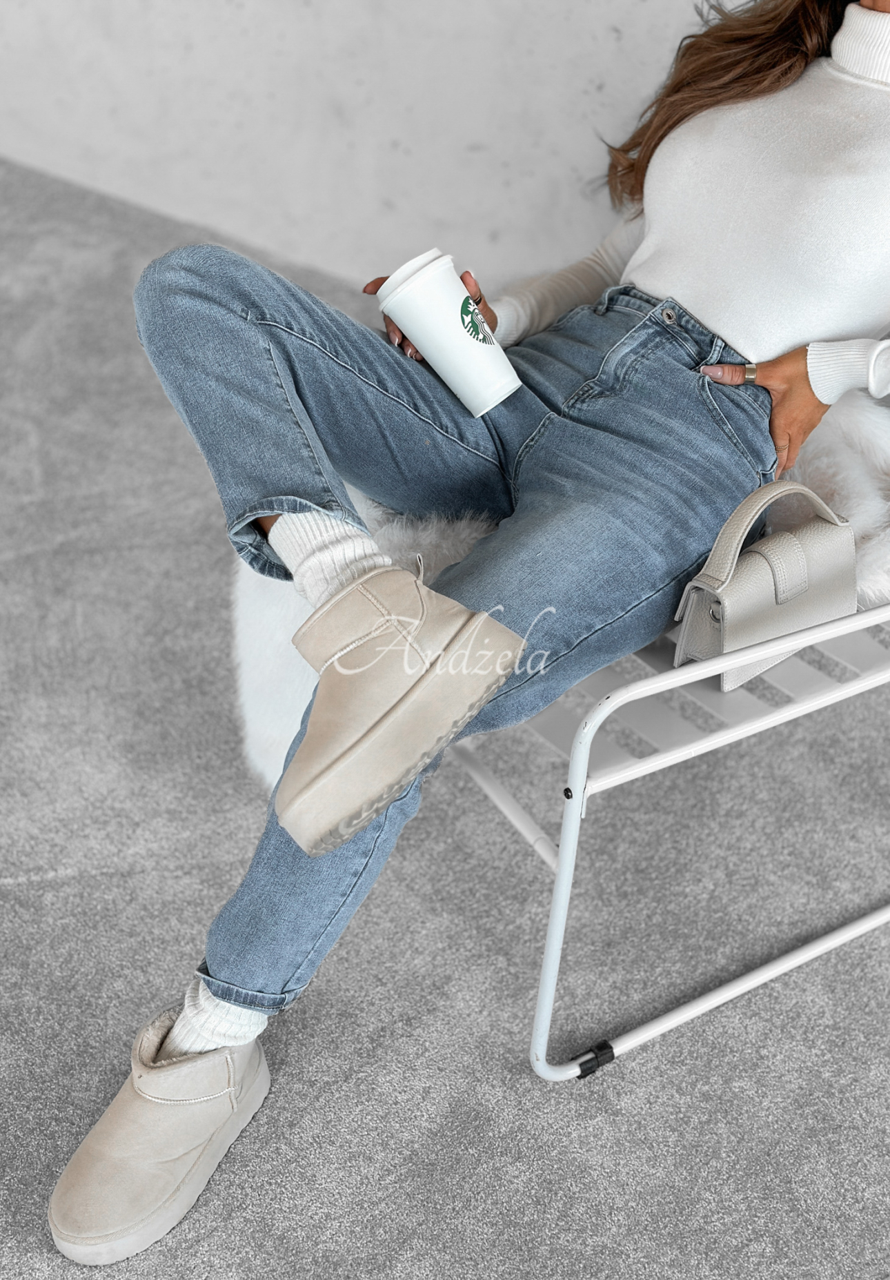 Own Yourself blue denim pants