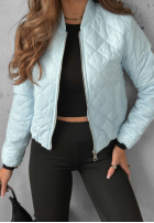 short pikowana Jacket bomberka Unstoppable You in baby blue
