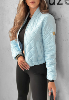 short pikowana Jacket bomberka Unstoppable You in baby blue