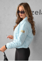 short pikowana Jacket bomberka Unstoppable You in baby blue