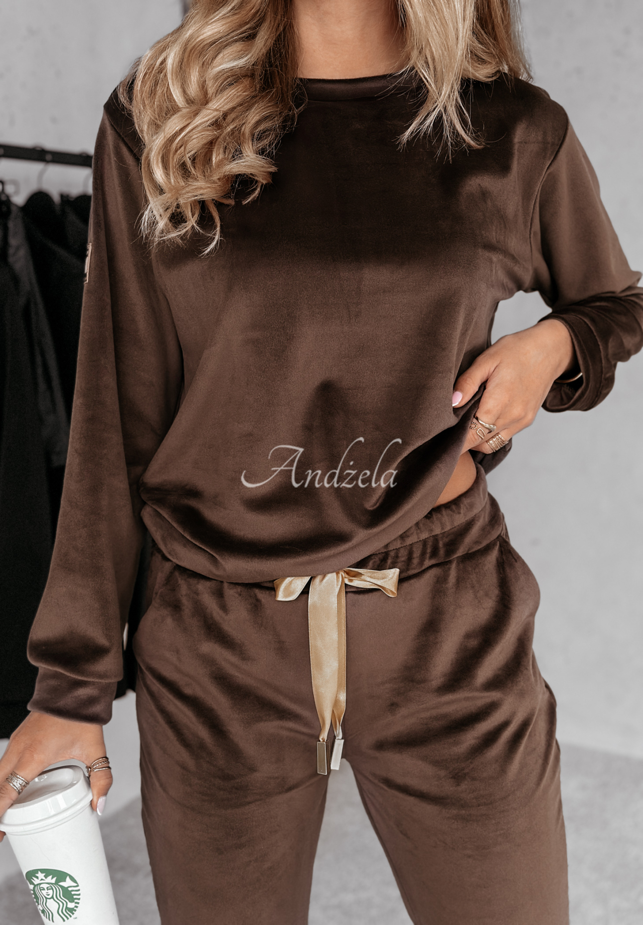 Velour set Now You Know chocolate