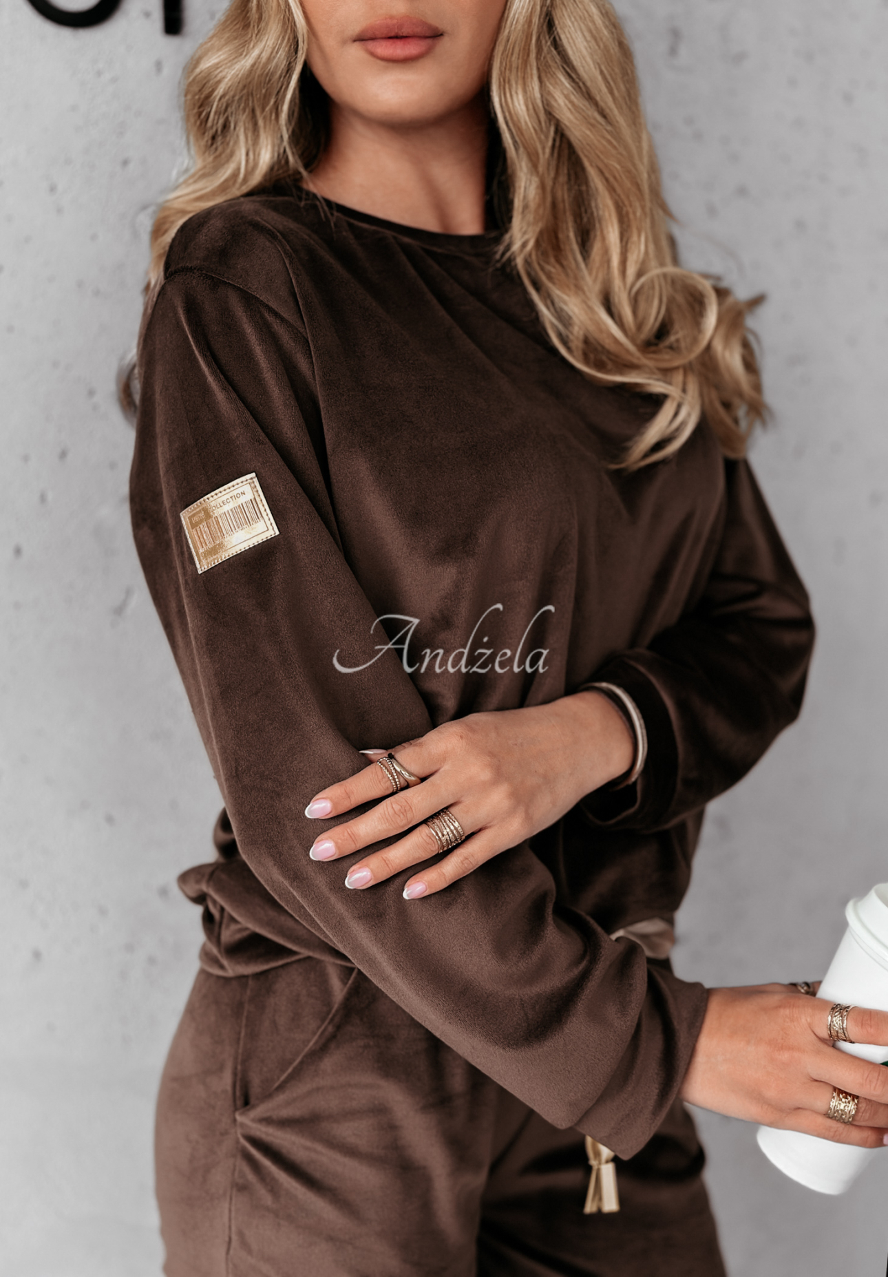 Velour set Now You Know chocolate