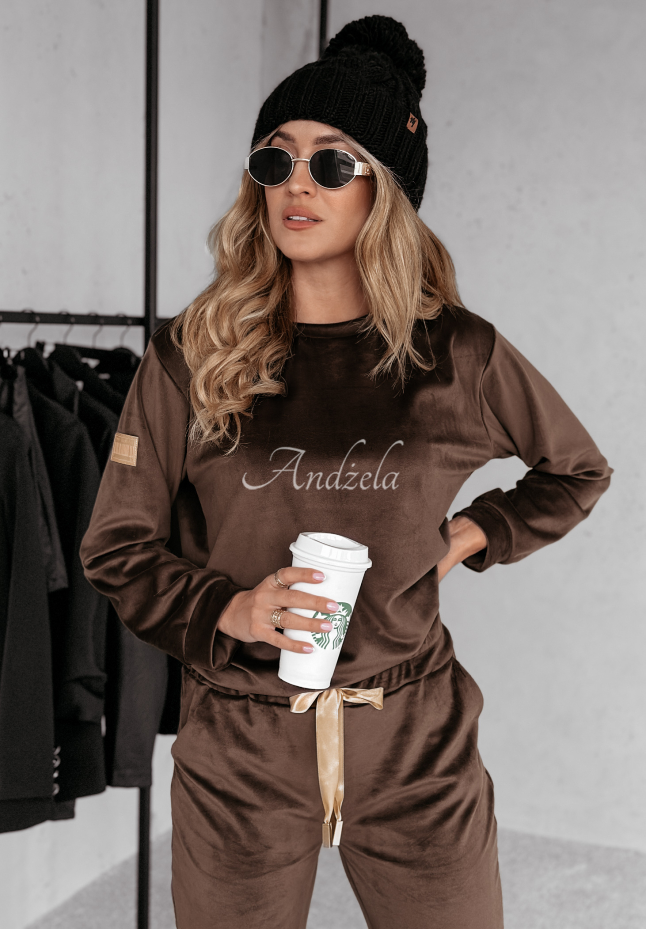 Velour set Now You Know chocolate