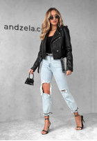 073 Kurtka Ramoneska Royal Black